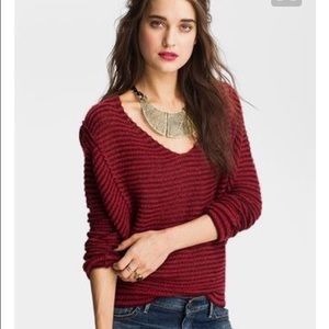 Free people lounge striped sweater
